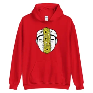 Tyler The Creator Flower Face Red Hoodie